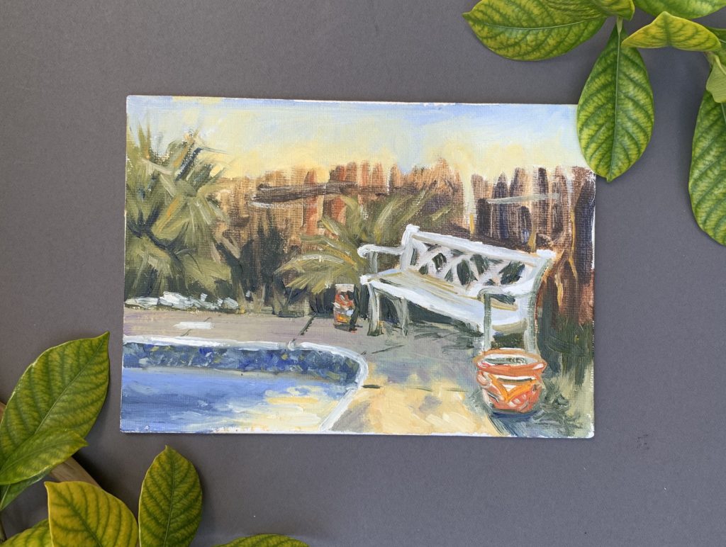 Poolside Plein Air