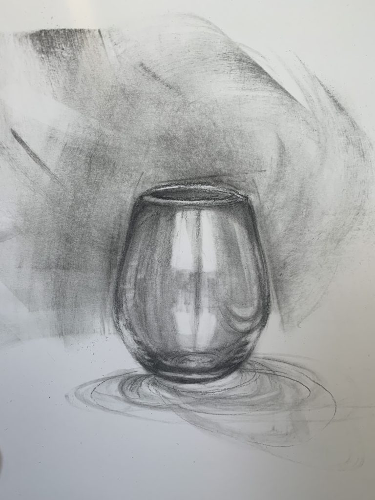 Glass Charcoal Study